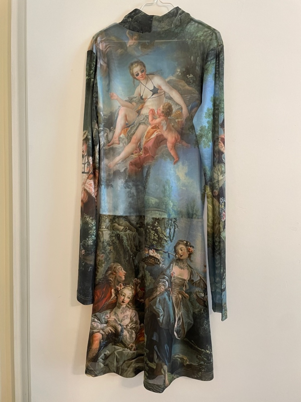 Dolls Kill Current Mood Da Vinci Mock Neck Mini Dress Size S NWOT - Picture 2 of 8